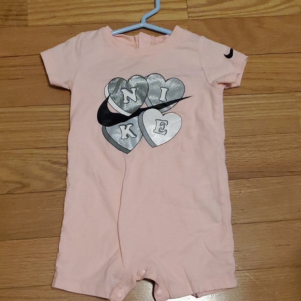 Nike Pink Bodysuit with Graphic Print
